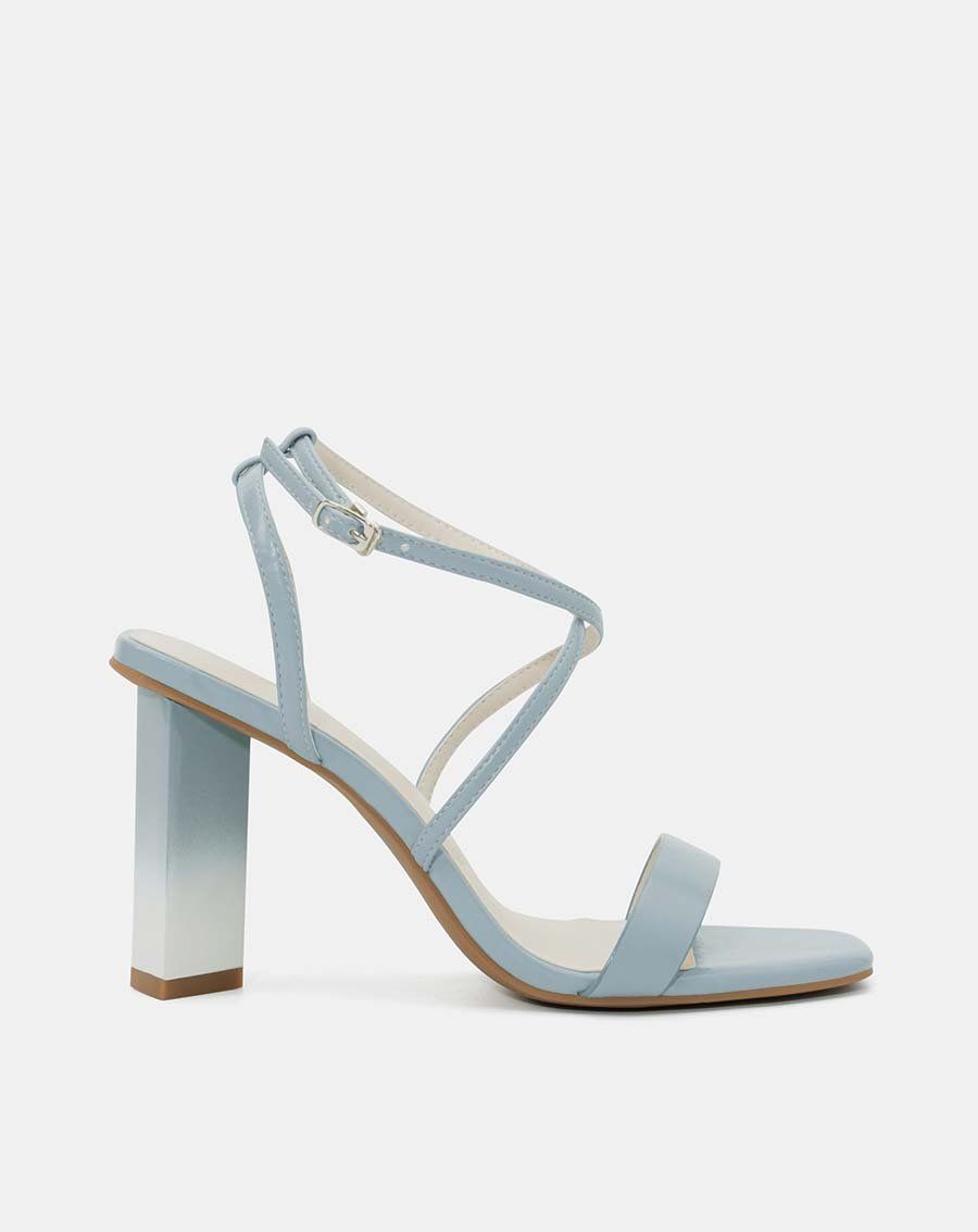 Giày sandal gót sơn chuyển màu