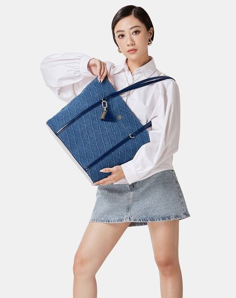 Túi Xách Lớn Tote Lớn Trang Trí Charm Juno