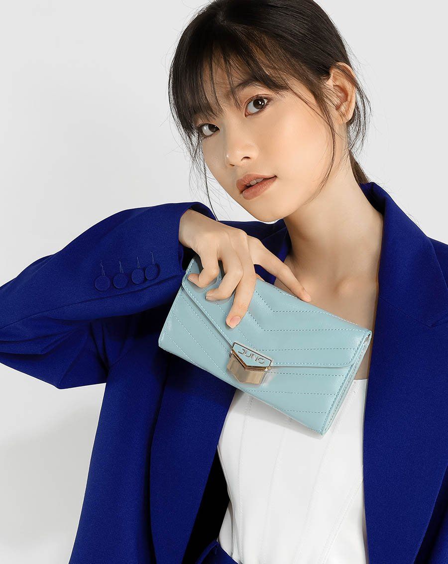Túi xách nhỏ clutch chần bông