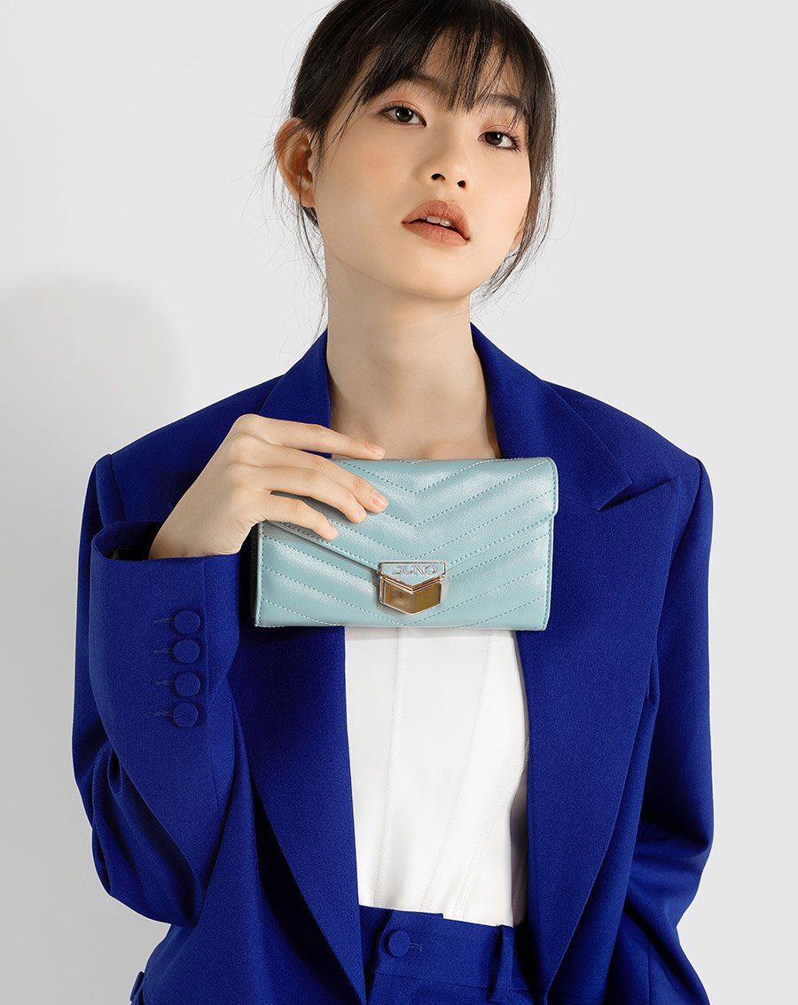 Túi xách nhỏ clutch chần bông