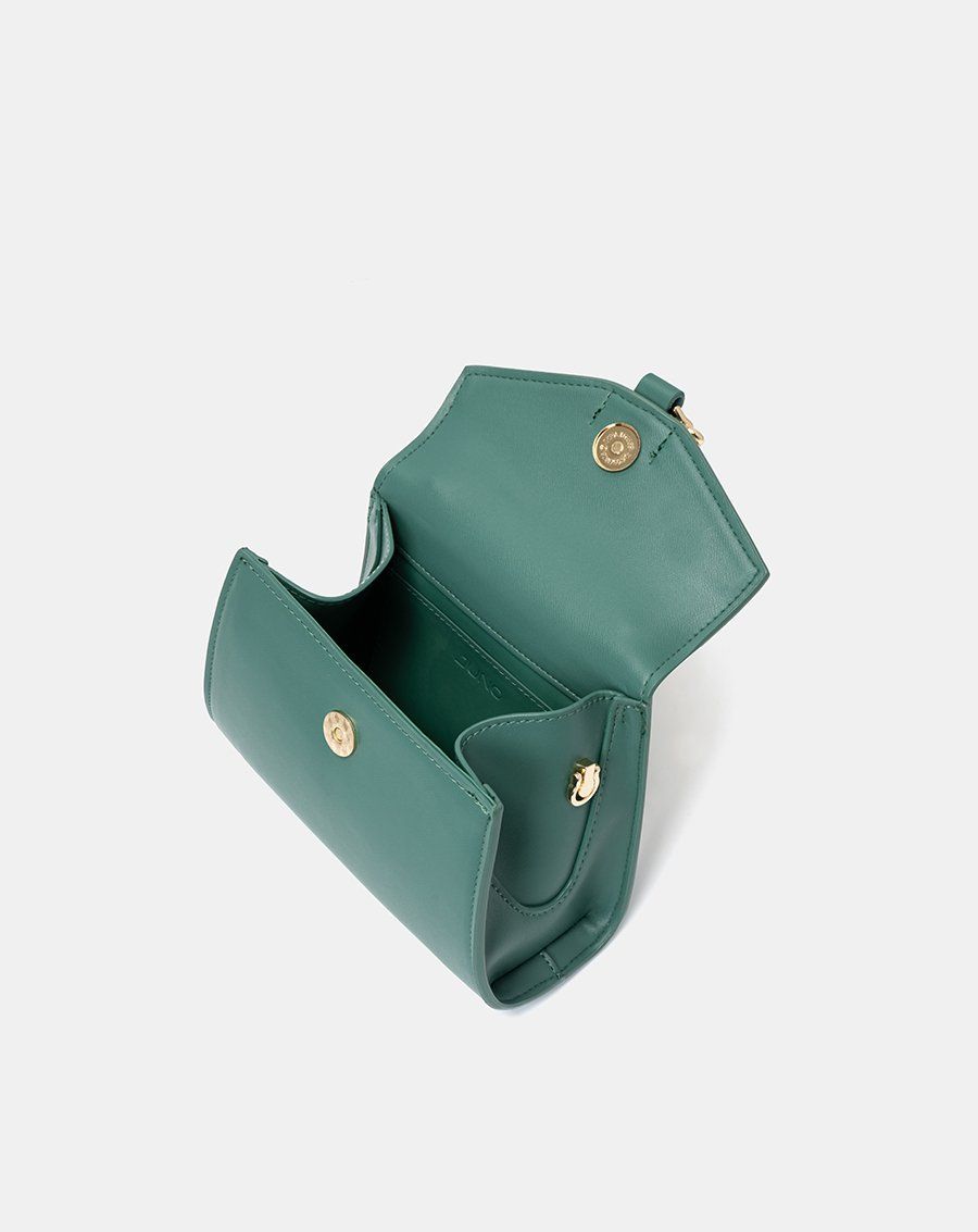 Túi xách nhỏ top handle trang trí khóa knotted