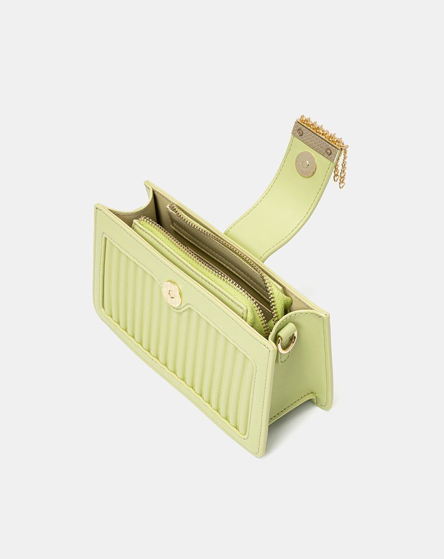 Túi xách nhỏ buckle flap trang trí khóa tua rua