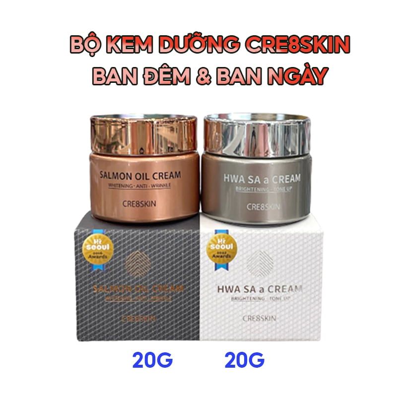 Kem Dưỡng Nâng Tông Ban Ngày, Hỗ Trợ Dưỡng Sáng Da Cre8Skin Hwa Sa A Cream 80g