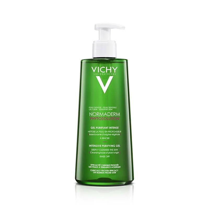 Gel Rửa Mặt Cho Da Dầu Mụn Làm Sạch Sâu, Giảm Nhờn Vichy Normaderm Phytosolution Intensive Purifying Gel