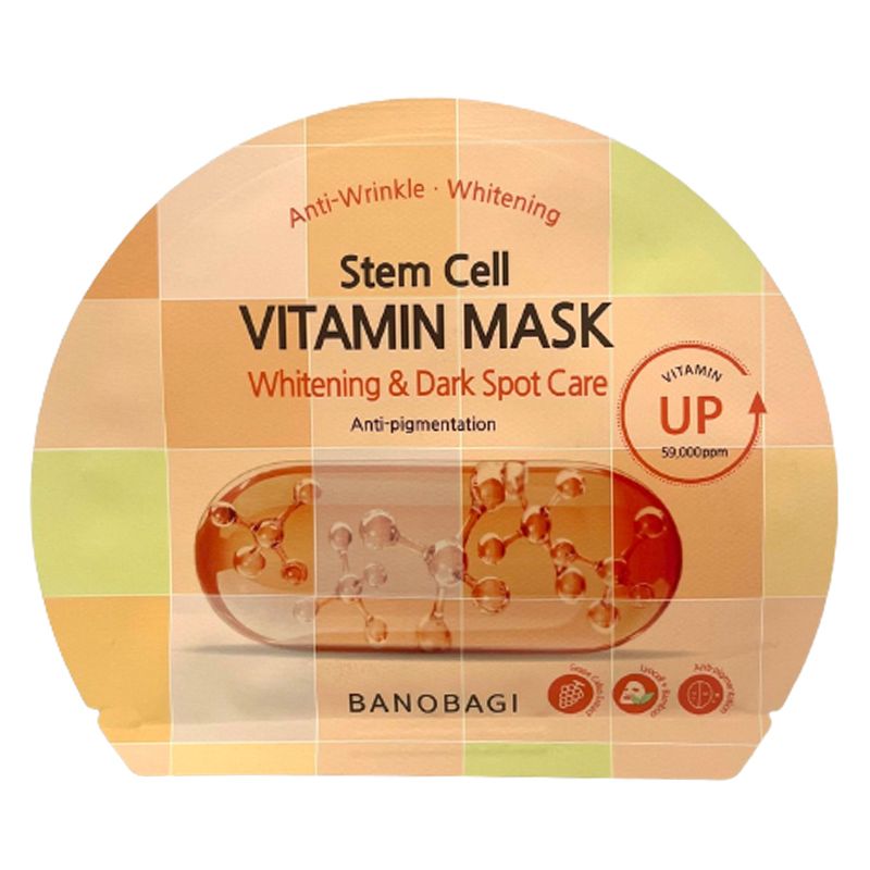 Mặt Nạ Miếng Dưỡng Trắng Cấp Ẩm & Bổ Sung Collagen Ngăn Ngừa Lão Hóa Banobagi Stem Cell Vitamin, Super Collagen Mask 30ml