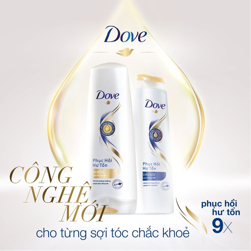 [610g] Dove Kem Xả Phục Hồi Hư Tổn