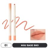 Chì Kẻ Viền Môi Nhung Lì, Lâu Trôi, Thiết Kế 2 Đầu Romand Lip Mate Pencil 0.5g