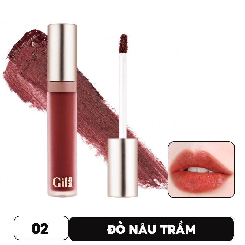 Son Kem Siêu Lì, Lâu Trôi, Mịn Mượt Nhẹ Môi Glamrr Q Long Wear Lip Cream 5g