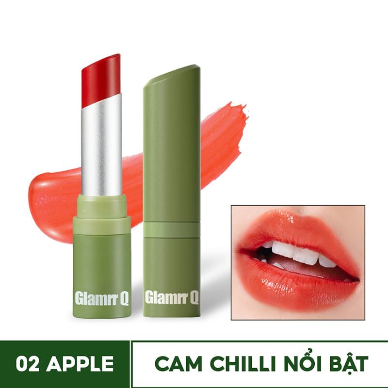 Son Dưỡng Có Màu Thuần Chay Glamrr Q Vegan Super Lip Balm 4.5g