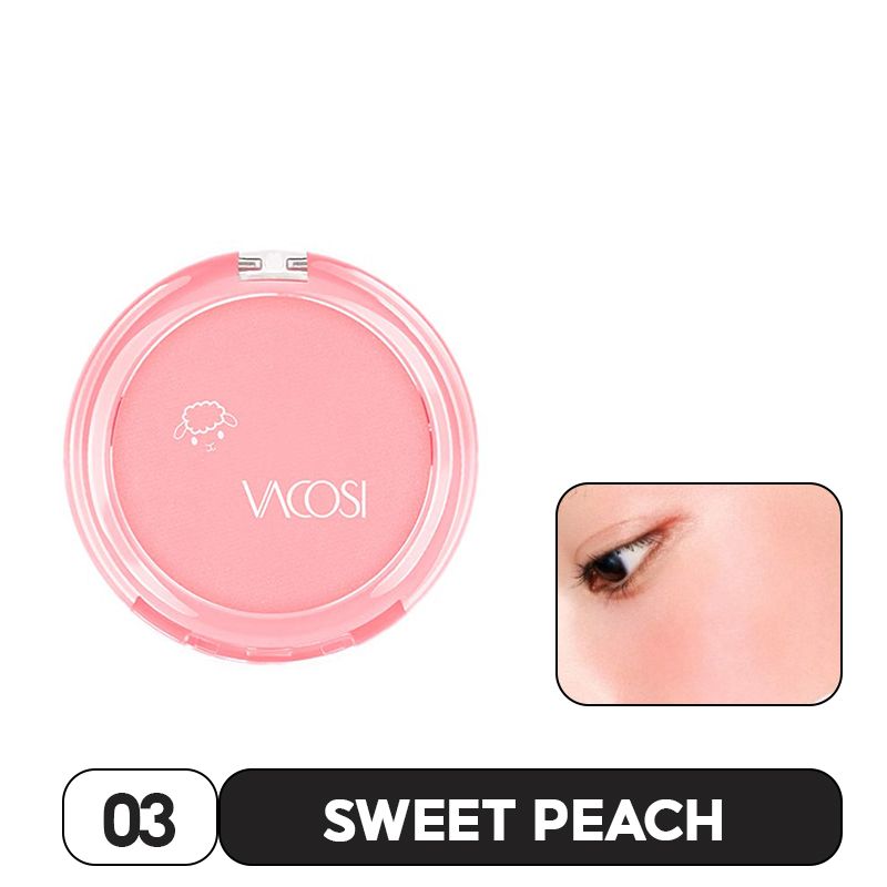 Phấn Má Hồng Bền Màu Vacosi Natural Studio Lolipop Blush Powder 7.3g