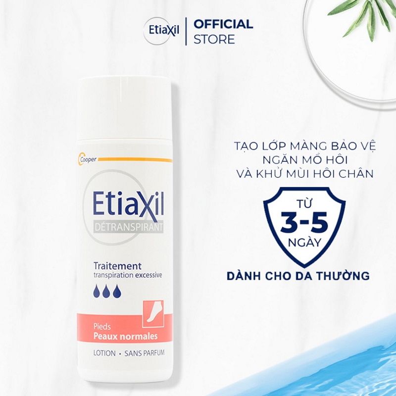Khử Mùi, Hỗ Trợ Giảm Mồ Hôi Chân, Tay Etiaxil Unperspirant Lotion Treatment 100ml