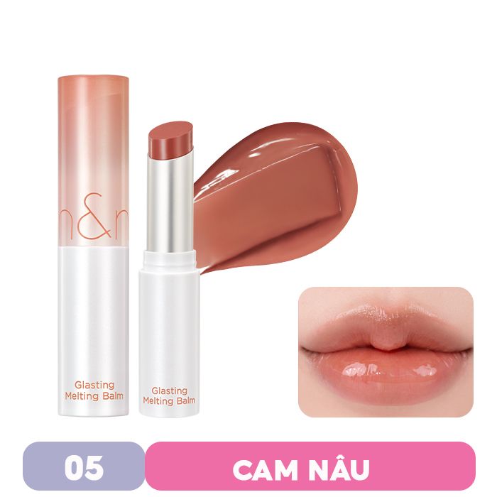 [DUSTY ON THE NUDE][VE-EASY] Son Dưỡng Dạng Thỏi Có Màu Thuần Chay Dưỡng Ẩm Mềm Môi Romand Glasting Melting Balm 3.5g