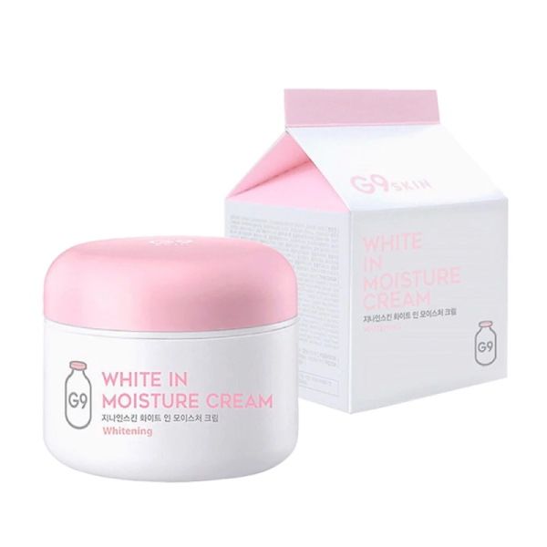 Kem Dưỡng Ẩm, Hỗ Trợ Làm Sáng, Nâng Tông Da G9SKIN White In Moisture Cream 100g