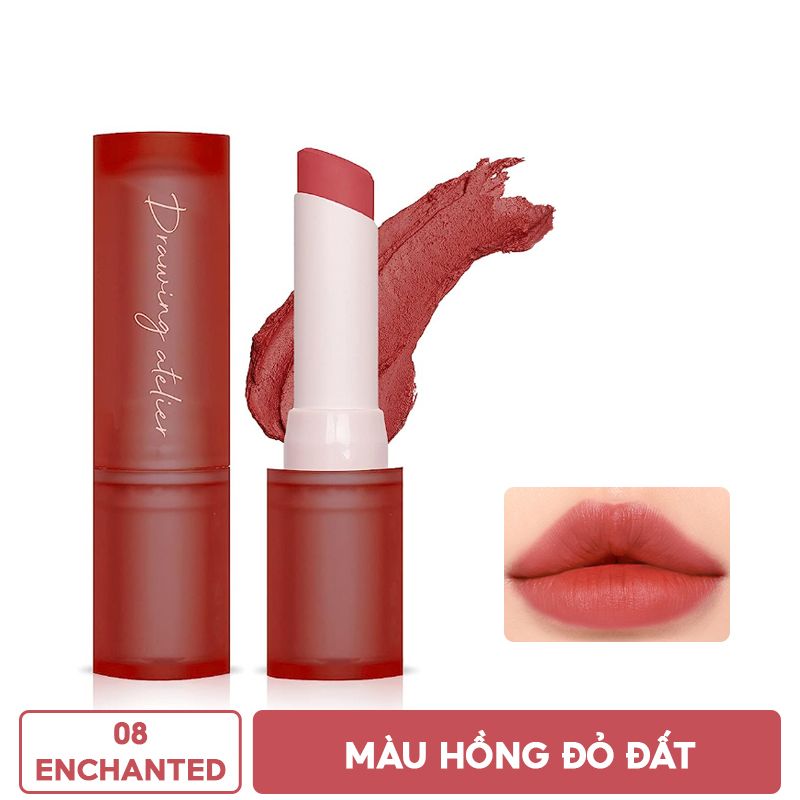 Son Thỏi Lì, Lên Màu Chuẩn I'm Meme Drawing Atelier Velvet Lipstick 3.5g