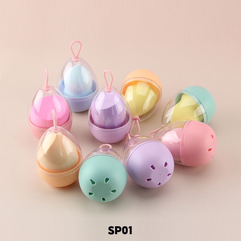 [NHẬP KHẨU] Set Bông Mút Trang Điểm Tiện Lợi, Xinh Xắn RubyFace Makeup Puff - Màu Ngẫu Nhiên