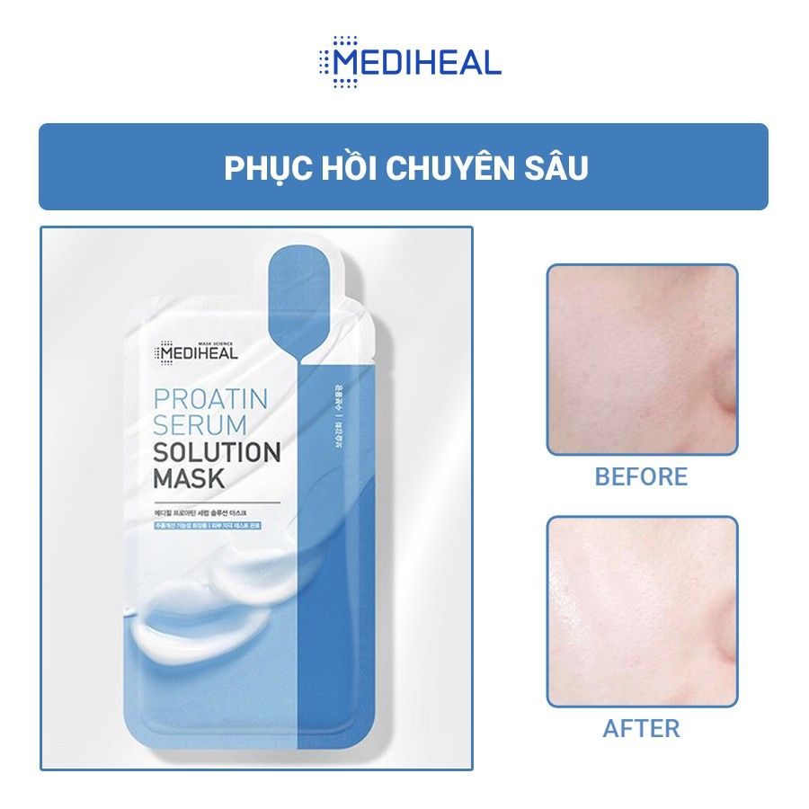 Mặt Nạ Dưỡng Ẩm, Phục Hồi Chuyên Sâu Mediheal Solution Mask