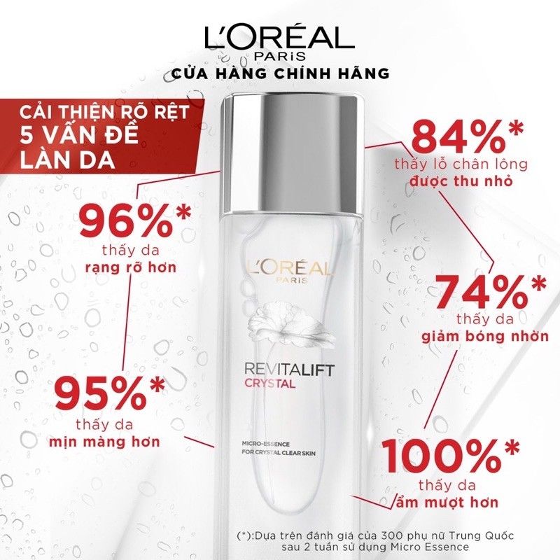 [65ml] Tinh Chất Dưỡng Da Căng Mướt Như "Pha Lê" L'Oreal Revitalift Crystal Micro-Essence