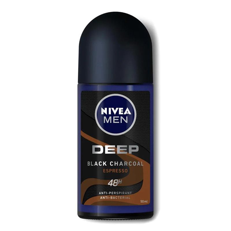 Lăn Khử Mùi Cho Nam Than Hoạt Tính Nivea Men Deep Anti-Perspirant Roll On 50ml (Che tên sản phẩm khi giao hàng)