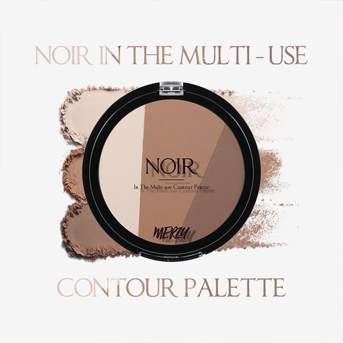 Bảng Phấn Tạo Khối Và Highlight Đa Năng 3 Trong 1 Merzy Noir In The Multi-Use Contour Palette 9.5g