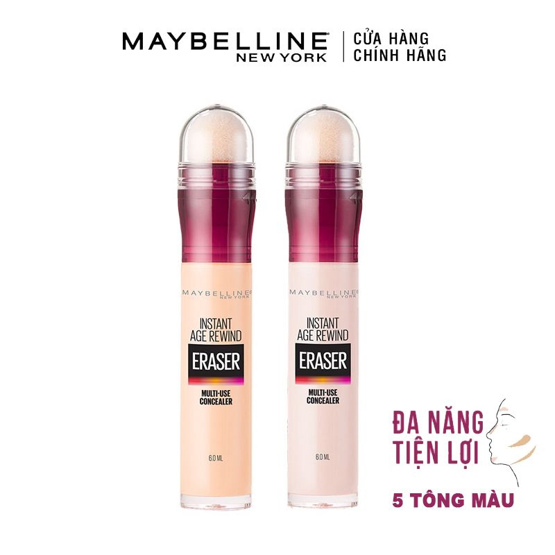 Bút Che Khuyết Điểm Đa Năng Che Phủ Hoàn Hảo Maybelline Instant Age Rewind Eraser Multi-Use Concealer SPF 30 6ml