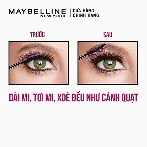 Mascara Làm Tơi Mi, Nâng Mi Maybelline Lash Sensational Waterproof 10ml