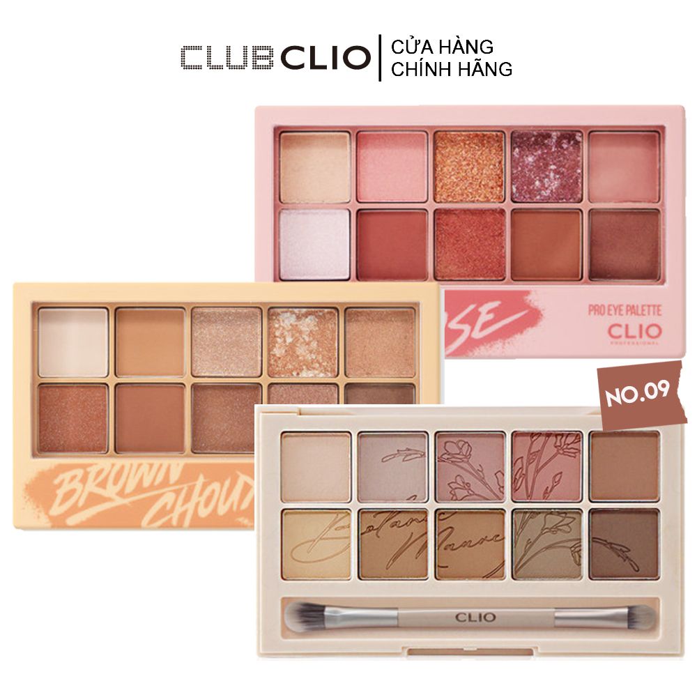 Bảng Phấn Mắt 10 Ô Clio Pro Eye Palette #06 STREER PASTEL