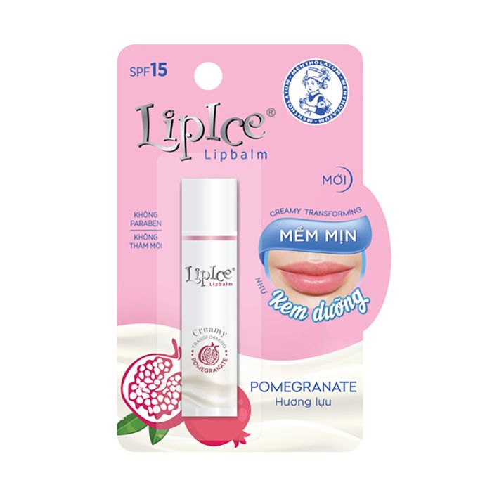 Son Dưỡng Không Màu Chuyển Kem Mịn LipIce Creamy Lipbalm SPF15 4.3g