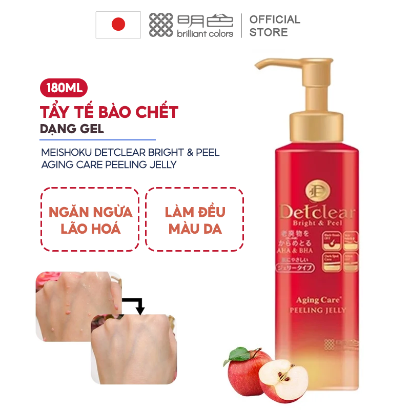 Tẩy Tế Bào Chết Dạng Gel Chống Lão Hóa Meishoku Detclear Bright & Peel Aging Care Peeling Jelly 180ml