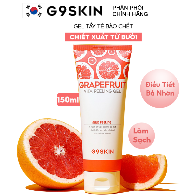 Gel Tẩy Tế Bào Chết Chiết Xuất Từ Bưởi G9SKIN Grapefruit Vita Peeling Gel 150ml