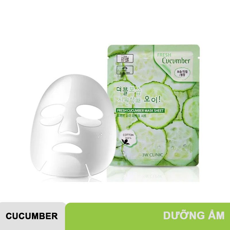 Mặt Nạ Dưỡng Da Chiết Xuất Từ Thiên Nhiên 3W Clinic Fresh Mask Sheet 23ml