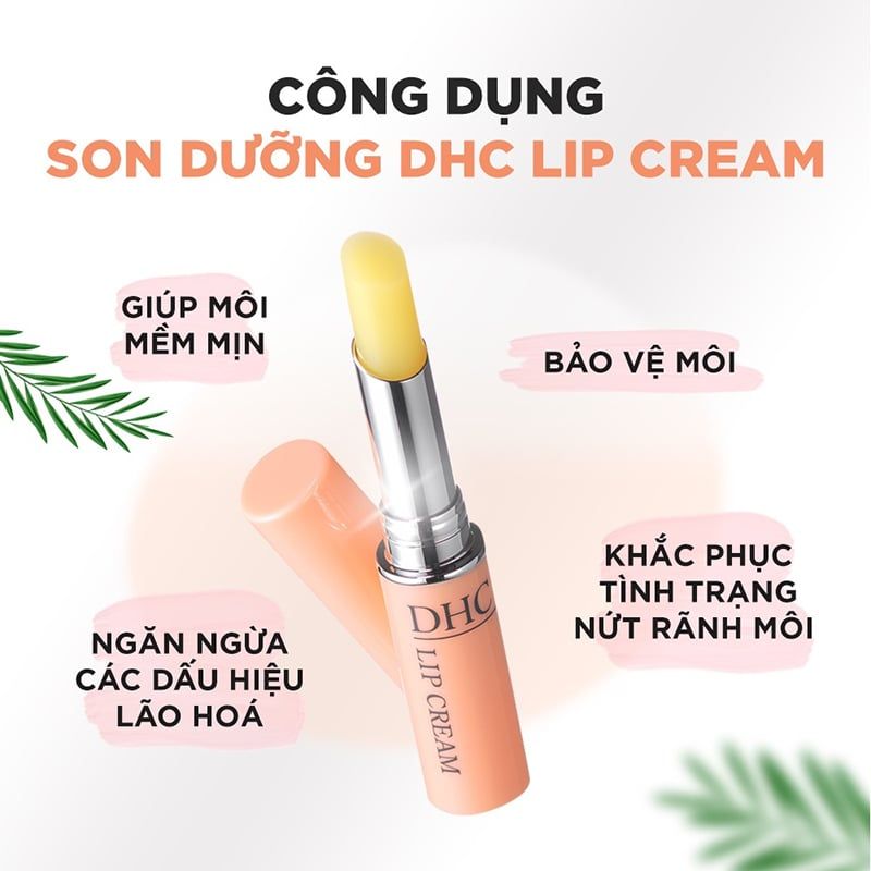 Son Dưỡng Ẩm Cho Môi Mềm Mại, Mịn Màng DHC Lip Cream 1.5g