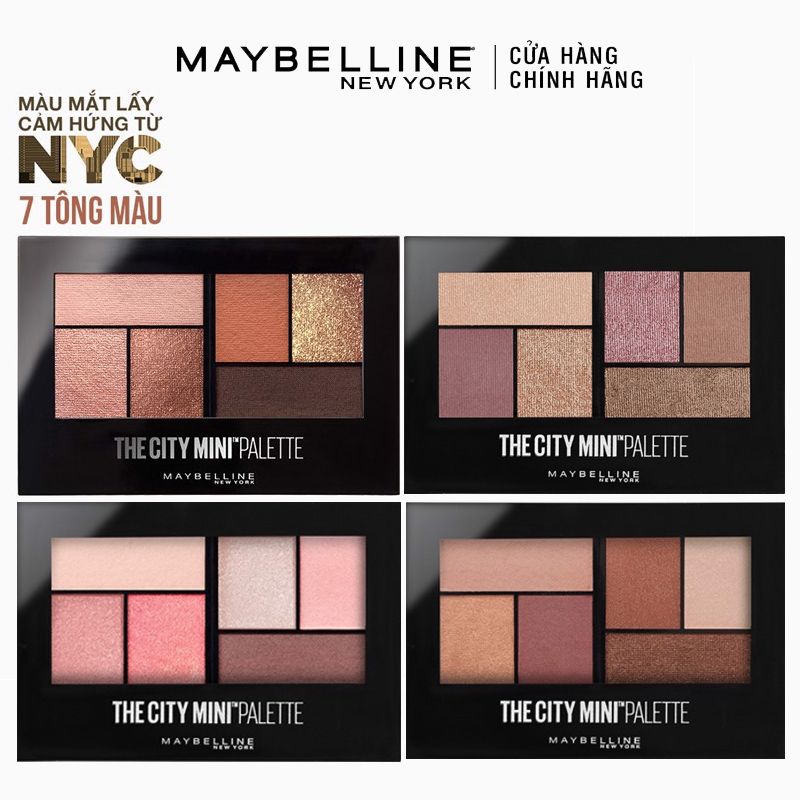 Bảng Phấn Mắt 6 Ô Maybelline The City Mini Palette 6.1g