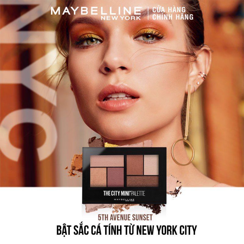 Bảng Phấn Mắt 6 Ô Maybelline The City Mini Palette 6.1g