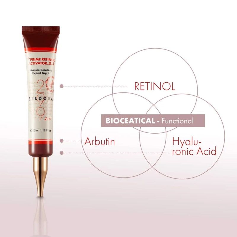 Kem Dưỡng Retinol Cải Thiện Nếp Nhăn, Căng Mịn Da Beldora 299 Prime Retinol Activator 0.3 35ml