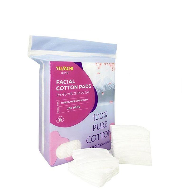 [200 miếng] Bông Tẩy Trang Yusachi Facial Cotton Pads