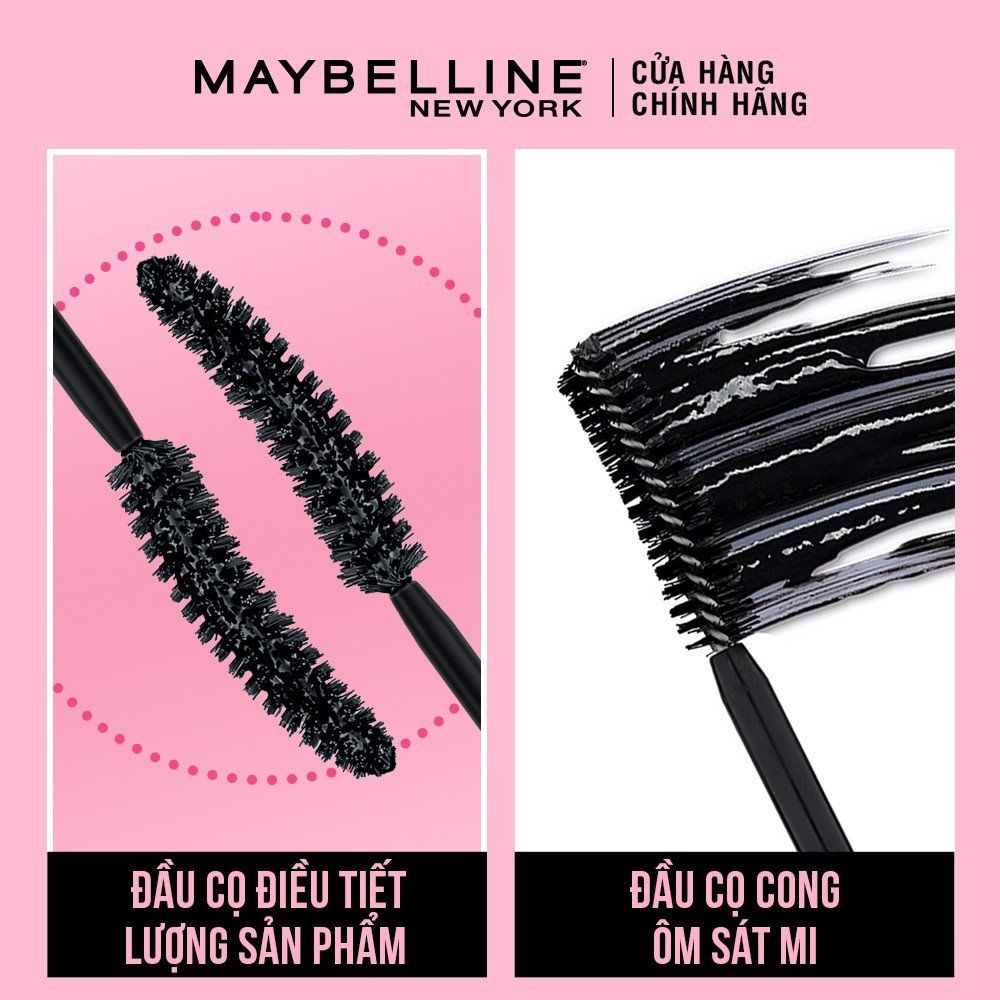 Mascara Làm Dài Và Cong Mi, Không Lem Không Trôi Maybelline The Hyper Curl Mascara