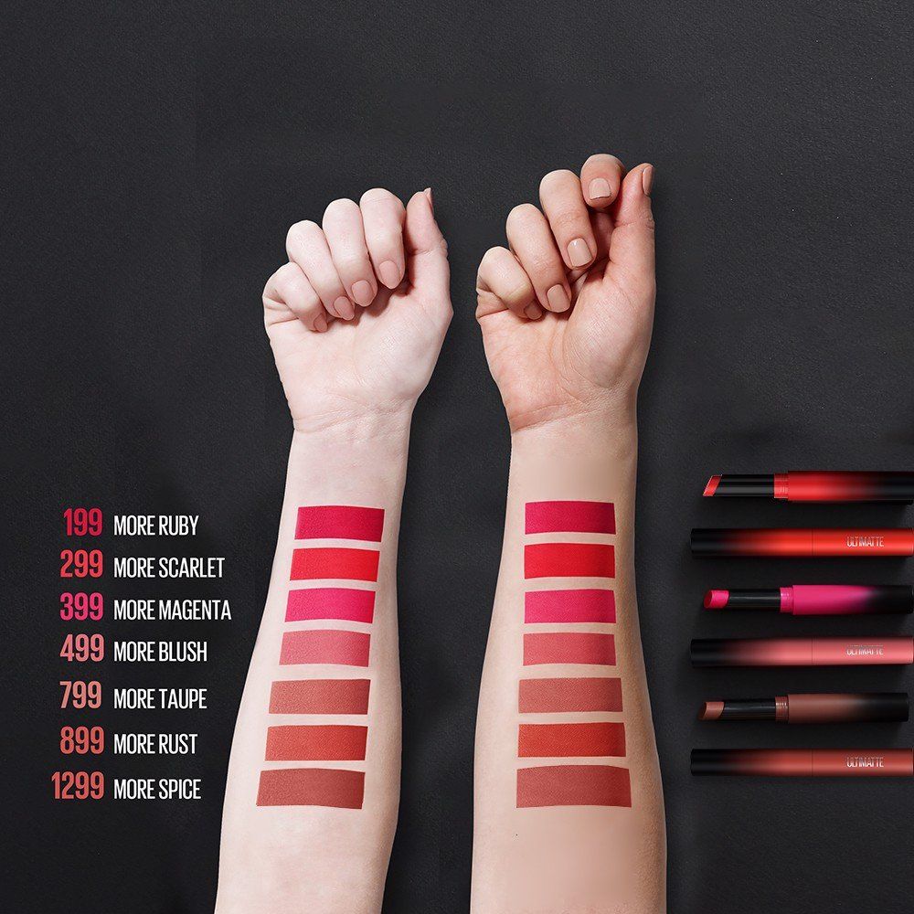 Son Thỏi Lì, Siêu Nhẹ, Mịn Môi Maybelline Ultimatte By Color Sensational Matte Lipstick 1.7g