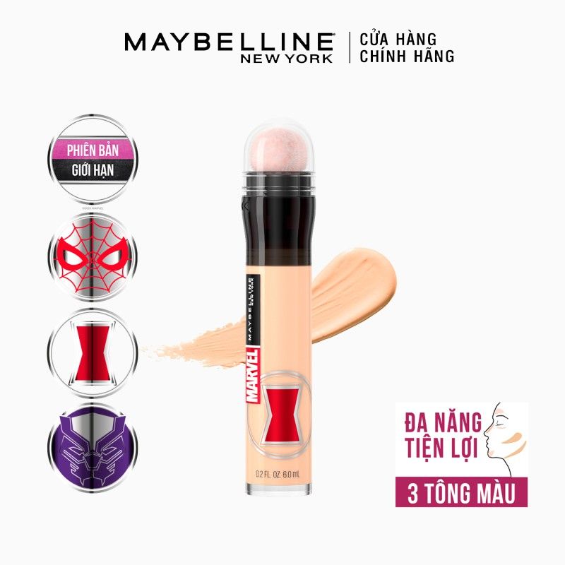 [MAYBELLINE x MARVEL] Phiên Bản Giới Hạn Bút Cushion Che Khuyết Điểm Maybelline Instant Age Rewind Eraser Multi-Use Concealer 6ml - 110 FAIR