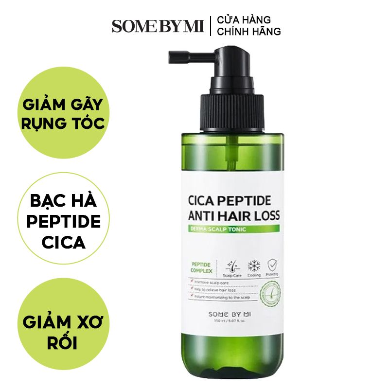 Xịt Dưỡng Hỗ Trợ Giảm Gãy Rụng Some By Mi Cica Peptide Anti Hair Loss Derma Scalp Tonic 150ml