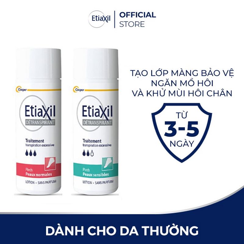 Khử Mùi, Hỗ Trợ Giảm Mồ Hôi Chân, Tay Etiaxil Unperspirant Lotion Treatment 100ml