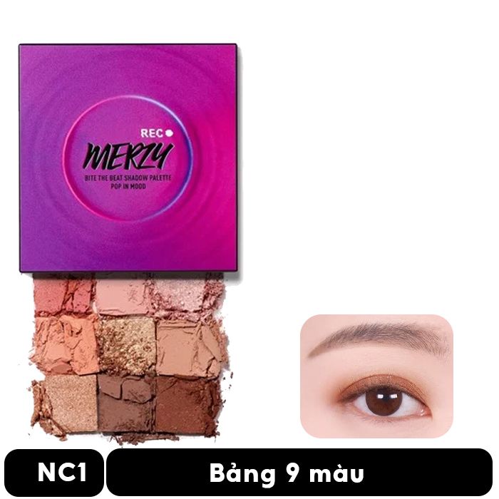 Bảng Phấn Trang Điểm Đa Năng Merzy Bite The Beat Shadow Palette Pop In Mood