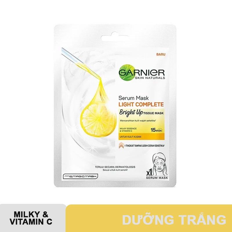 Mặt Nạ Tinh Chất, Chiết Xuất Thiên Nhiên Garnier Serum Mask 28g