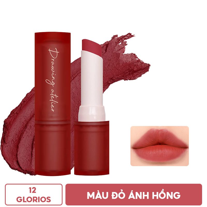 Son Thỏi Lì, Lên Màu Chuẩn I'm Meme Drawing Atelier Velvet Lipstick 3.5g