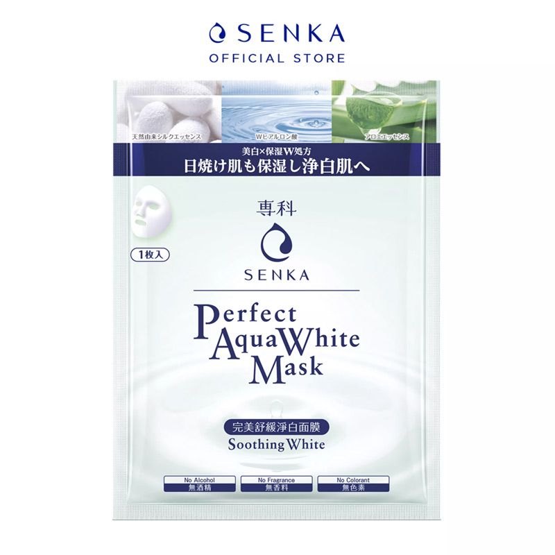 Mặt Nạ Giấy Chăm Sóc Da Senka Perfect Aqua Mask 25ml