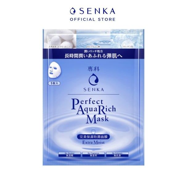 Mặt Nạ Giấy Chăm Sóc Da Senka Perfect Aqua Mask 25ml