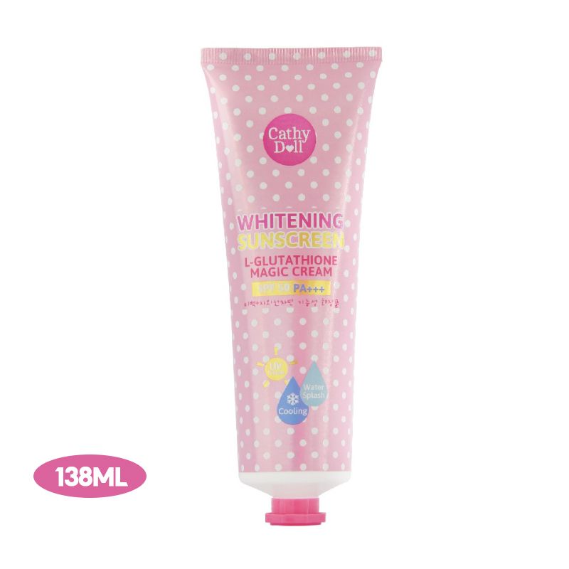 Kem Chống Nắng Hỗ Trợ Dưỡng Trắng Da Cathy Doll L-Glutathione Magic Cream SPF50 PA+++