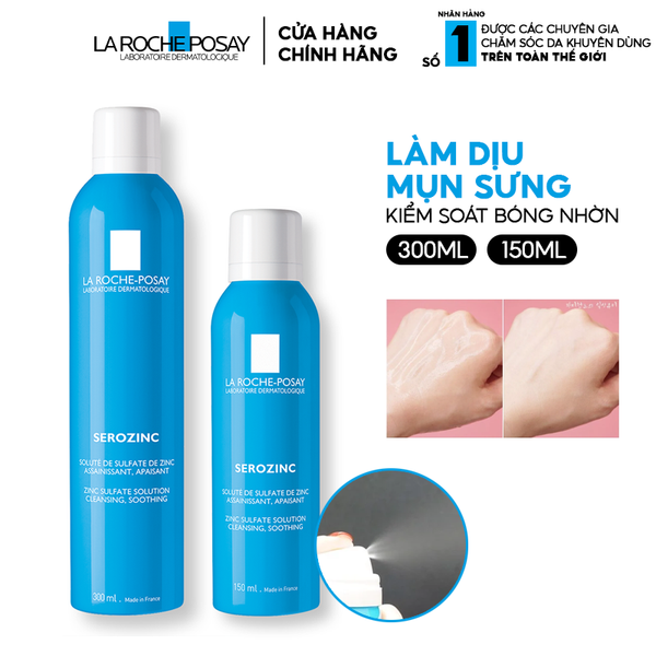Xịt Khoáng La Roche-Posay Làm Sạch Và Dịu Da Serozinc 150ml