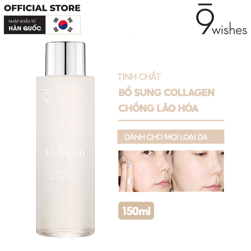 Serum 9 Wishes Tinh Chất Bổ Sung Collagen, Chống Lão Hóa 9 Wishes Collagen Lifting Anti-wrinkle Ampule Essence 150ml