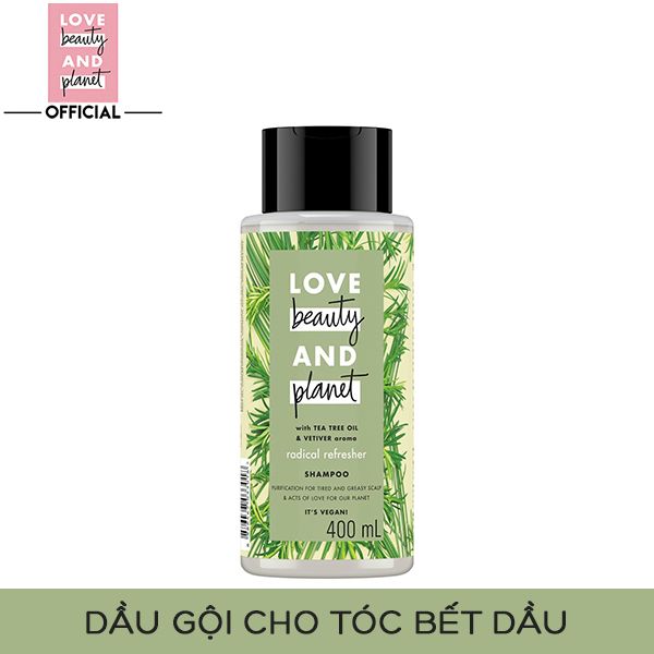 Dầu Gội Detox Tóc Bết Dầu Love Beauty And Planet Radical Refresher Shampoo 400ml