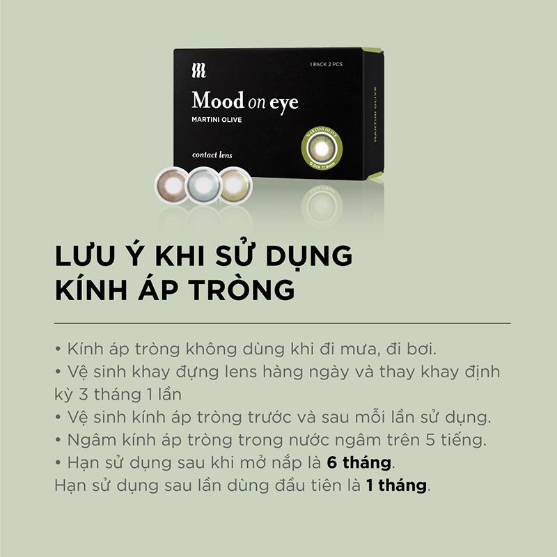 Kính Áp Tròng, Lens Mắt Màu Tự Nhiên, Cao Cấp Hàn Quốc Merzy Mood On Eye Contact Lens
